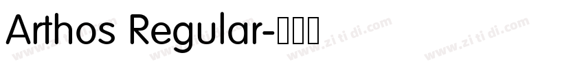 Arthos Regular字体转换